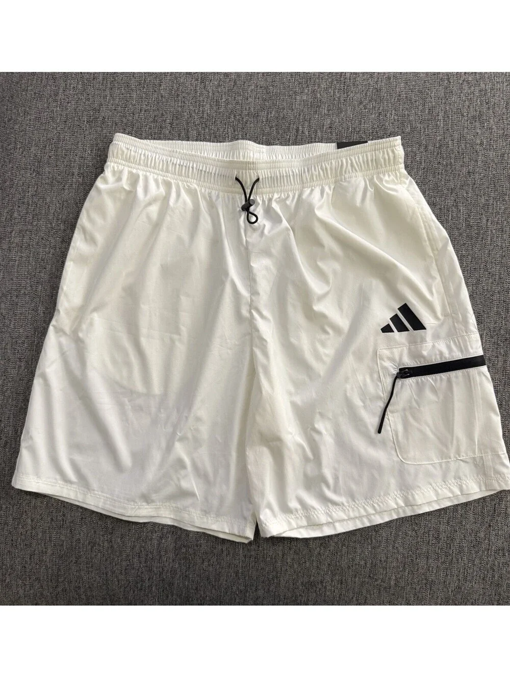 Adidas Men Medium Sportswear City Escape MultiSports Shorts Off White JF3348 New